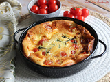 Clafoutis salé aux tomates cerises & ricotta