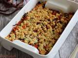 Crumble de carottes & chorizo