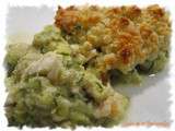 Crumble de courgettes au cabillaud