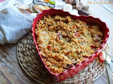 Crumble de patates douces aux lardons & Roucoulons