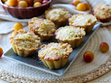 Cupcakes crumble aux mirabelles