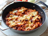 Émincés de poulet au chorizo, tomates & mozzarella