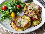 Galettes de courgettes au four façon pizza