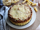 Gâteau de rigatoni à la viande hachée