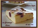 Gâteau léger au fromage blanc et aux cerises