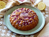 Gâteau rapide citron framboises