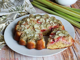 Gâteau renversé rhubarbe & fraises