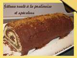 Gâteau roulé à la pralinoise et spéculoos