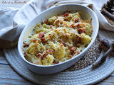 Gratin de chou-fleur aux lardons & comté