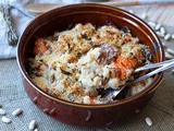 Gratin de haricots blancs au confit de canard