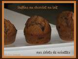 Muffins au chocolat au lait aux éclats de noisettes