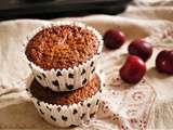 Muffins aux cerises & noisettes