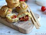 Muffins aux tomates cerise & chèvre frais