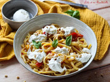 One pot spaghettis aux tomates cerises & burrata