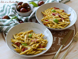 Pâtes à l’ail & tomates cerises rôties