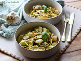 Pâtes au pesto & saumon