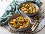 Pâtes aux courgettes & chorizo