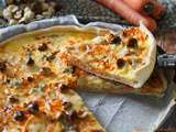 Quiche au gorgonzola & carottes