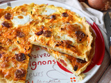 Quiche chorizo, oignons & mozzarella