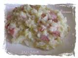 Risotto aux poireaux et bacon