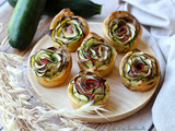 Roses feuilletées aux courgettes & bacon