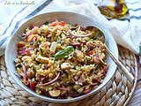 Salade d’orzo au chorizo & courgettes