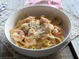 Tagliatelles aux truffes & crevettes