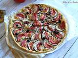 Tarte aubergine, tomate & mozzarella