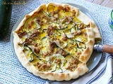 Tarte aux courgettes, thon & fromage frais