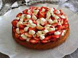 Tarte aux fraises sur sablé Breton