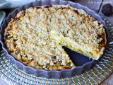 Tarte crumble aux poireaux & chèvre