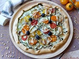 Tarte fine aux légumes & chèvre