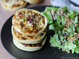 Tartelettes au gorgonzola & poireaux