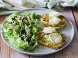 Tartines aux poireaux & fromage chèvre