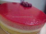 Bavarois framboises / chocolat blanc