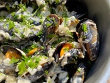 Moules au Roquefort