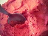 Sorbet fraises / framboises & basilic ... Au Thermomix