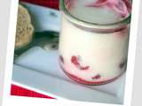 Mousse fromage blanc et framboises