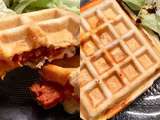 Pizza gaufre au chorizo