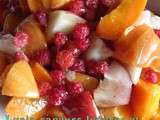 Salade de fruits aux framboises