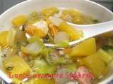 Soupe de courge aux légumes secs