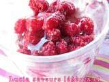 Verrine framboises ricotta