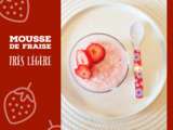 Mousse de fraise très légère