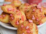 Chouquettes aux pralines roses