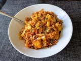 A la française – Riz sauté au tofu, à la tomate et au thym