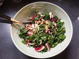 Vert et rouge – Salade de kale et de radicchio