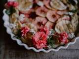 Tarte rustique pommes & fraises