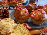 Briochettes aux pralines roses