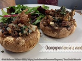 Champignon farci à la viande hachée