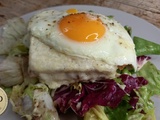 Croque Madame au four et sa salade